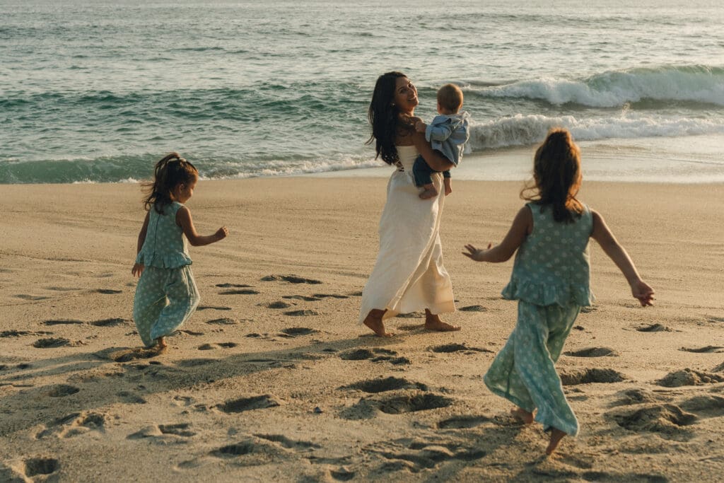 Fun family moment during authentic & stress-free Orange County session