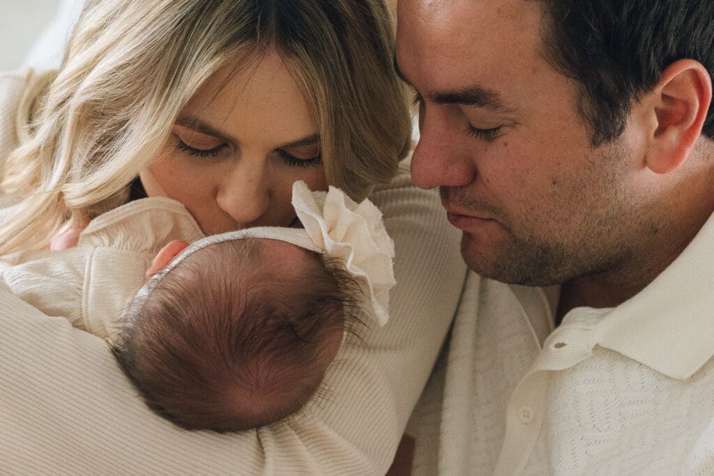 Newborn family session in Orange County